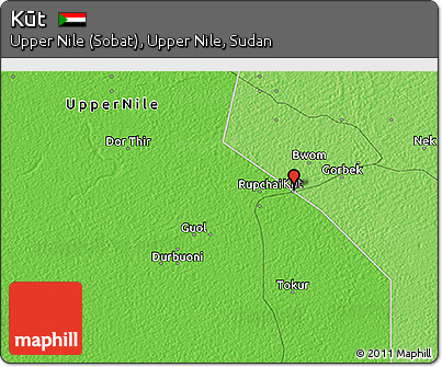 Political 3D Map of Kūt