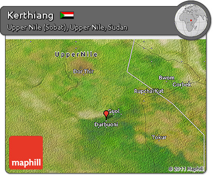 Satellite 3D Map of Kerthiang