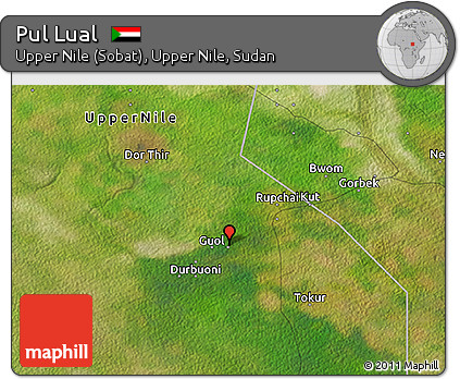 Satellite 3D Map of Pul Lual