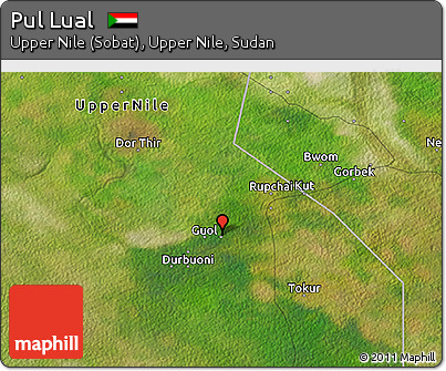 Satellite 3D Map of Pul Lual
