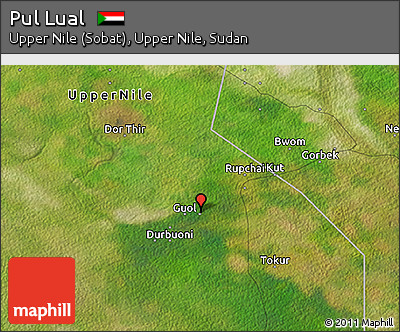 Satellite 3D Map of Pul Lual
