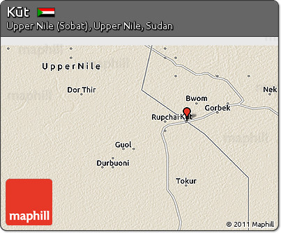 Shaded Relief 3D Map of Kūt