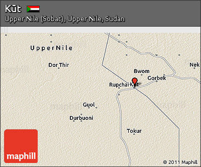 Shaded Relief 3D Map of Kūt