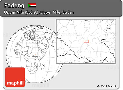 Blank Location Map of Padeng