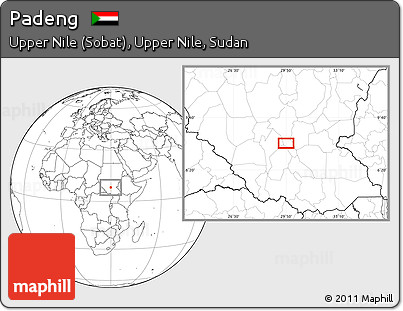 Blank Location Map of Padeng