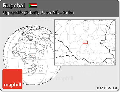 Blank Location Map of Rupchai