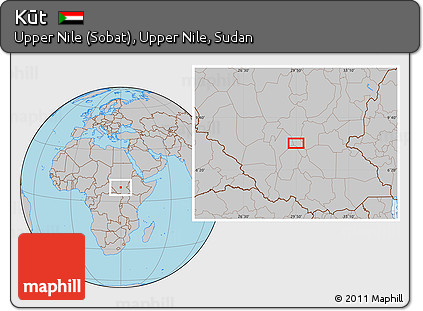 Gray Location Map of Kūt