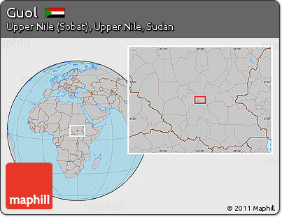Gray Location Map of Guol