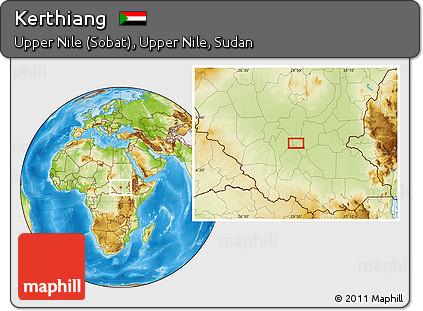 Physical Location Map of Kerthiang