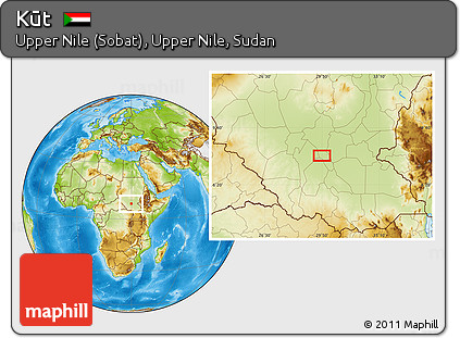 Physical Location Map of Kūt