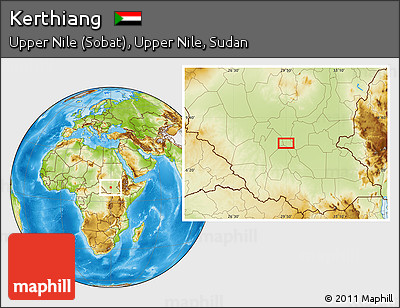 Physical Location Map of Kerthiang