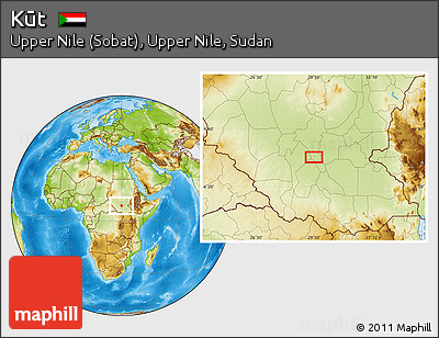 Physical Location Map of Kūt