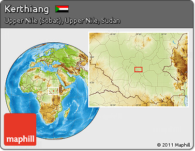 Physical Location Map of Kerthiang
