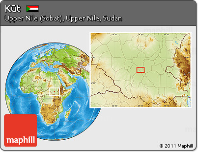 Physical Location Map of Kūt