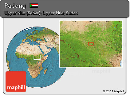 Satellite Location Map of Padeng
