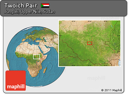 Satellite Location Map of Twoich Pair