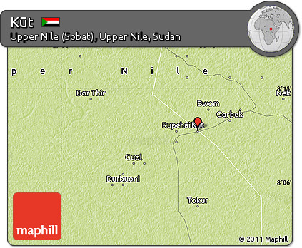 Physical Map of Kūt