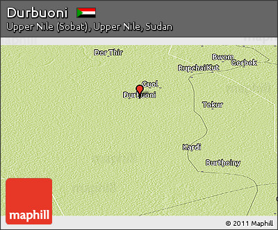 Physical Panoramic Map of Durbuoni