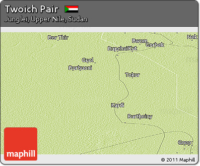 Physical Panoramic Map of Twoich Pair