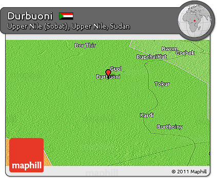 Political Panoramic Map of Durbuoni