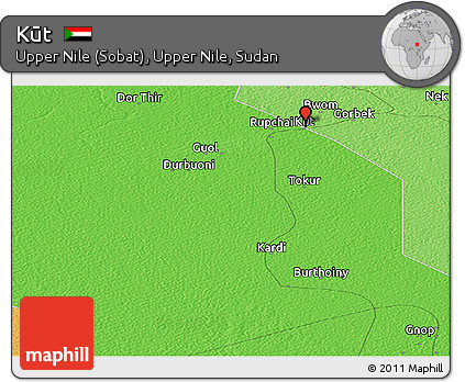 Political Panoramic Map of Kūt