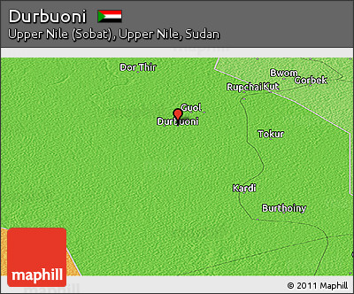Political Panoramic Map of Durbuoni