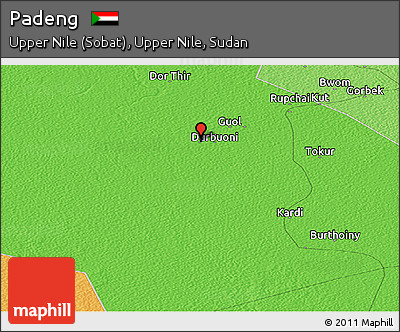 Political Panoramic Map of Padeng