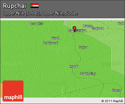 Political Panoramic Map of Rupchai