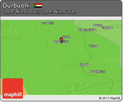 Political Panoramic Map of Durbuoni