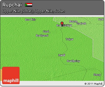 Political Panoramic Map of Rupchai