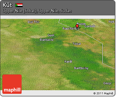 Satellite Panoramic Map of Kūt