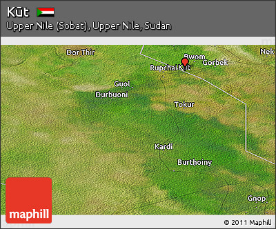 Satellite Panoramic Map of Kūt