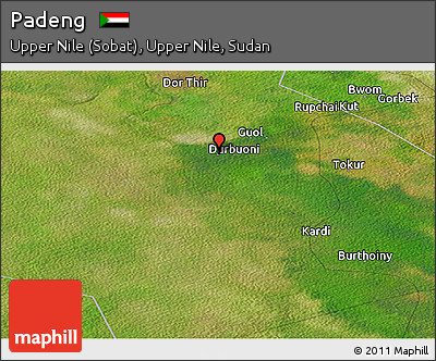 Satellite Panoramic Map of Padeng