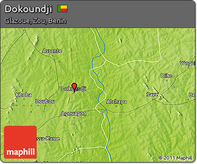 Physical 3D Map of Dokoundji