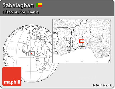 Blank Location Map of Sabalagban