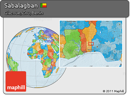 Political Location Map of Sabalagban