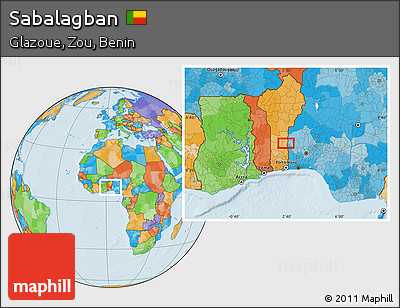Political Location Map of Sabalagban