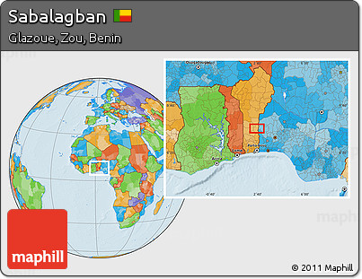 Political Location Map of Sabalagban