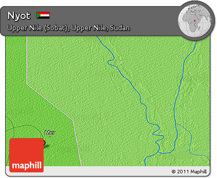 Political 3D Map of Nyot