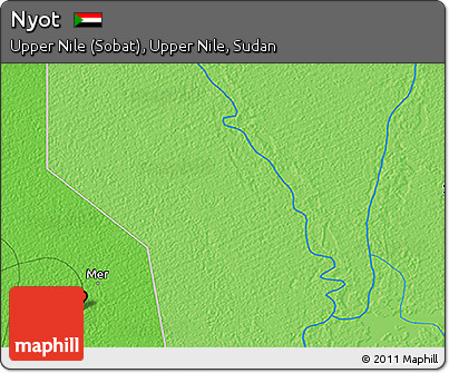 Political 3D Map of Nyot