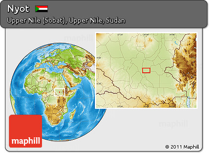 Physical Location Map of Nyot