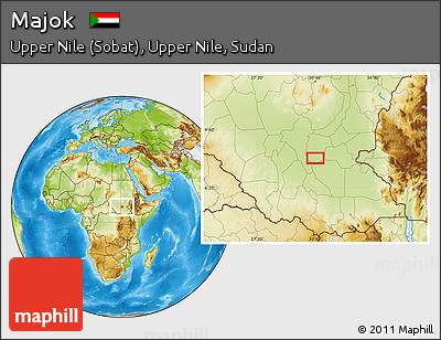 Physical Location Map of Majok