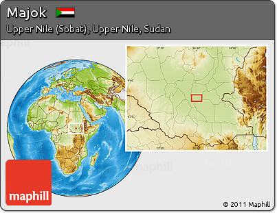 Physical Location Map of Majok