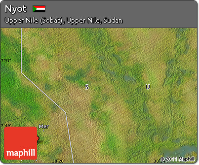 Satellite Map of Nyot