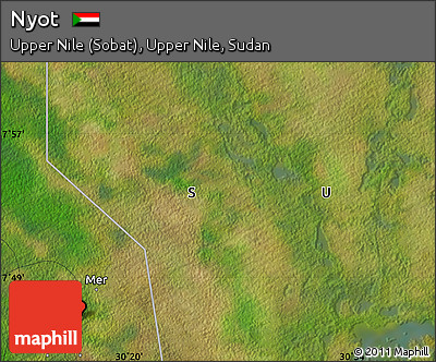 Satellite Map of Nyot