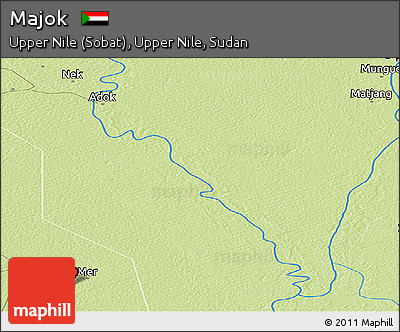 Physical Panoramic Map of Majok