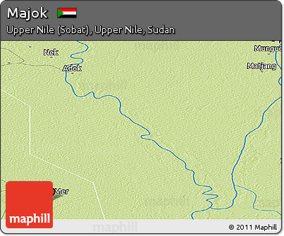 Physical Panoramic Map of Majok