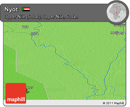 Political Panoramic Map of Nyot