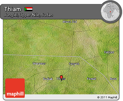 Satellite 3D Map of Thiam