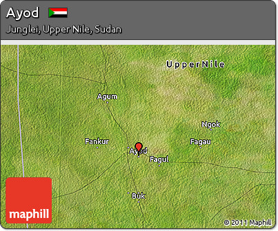 Satellite 3D Map of Ayod